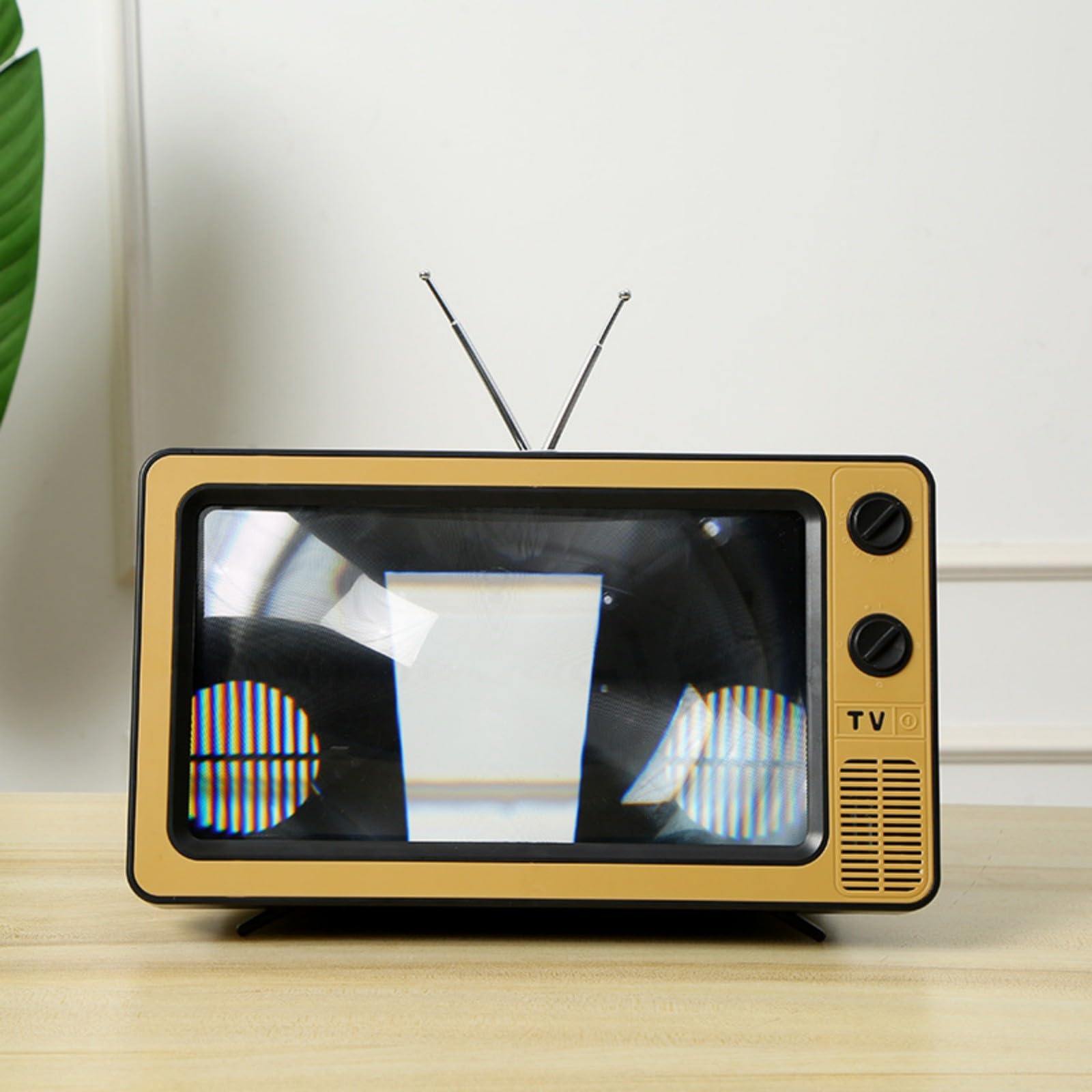 Retro Televisions Inspires Mobile Screen Magnifiers 14inch Display Enlarger Eye Defense Not Glares Foldable Holder Adjustable Angles Phone Holder
