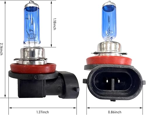 Miniatura 2 de gunhunt 2 bombillas halógenas H11, PGJ19-2 portalámparas blancas superbrillantes, 12 V 100 W, haz alto de haz bajo, luz antiniebla de conducción