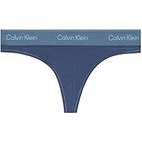Calvin Klein Donna Perizoma Thong Elasticizzato, Blu (Dark Denim)