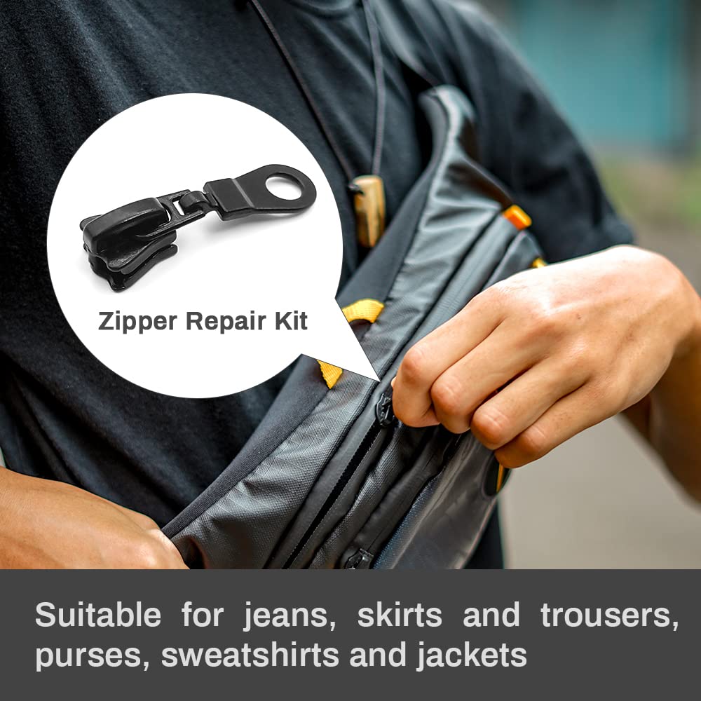 Reißverschlussschieber Reparatur-Set – 3 Stück, Zum Austauschen Bei Jacken, Rucksäcken, Koffern, Nähen & Basteln