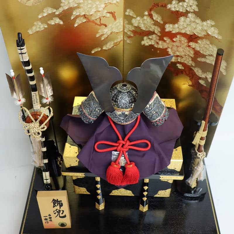 5月人形　京兜 五月人形 K-403 京兜平飾り 12号 裾裏金具之兜【京甲冑