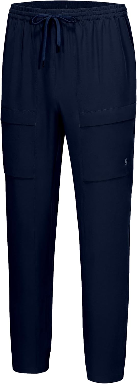 Little Donkey Andy Men's Cargo Joggers Lightweight Quick Dry Hiking Pants Athletic Running Workout Lounge Casual Outdoor