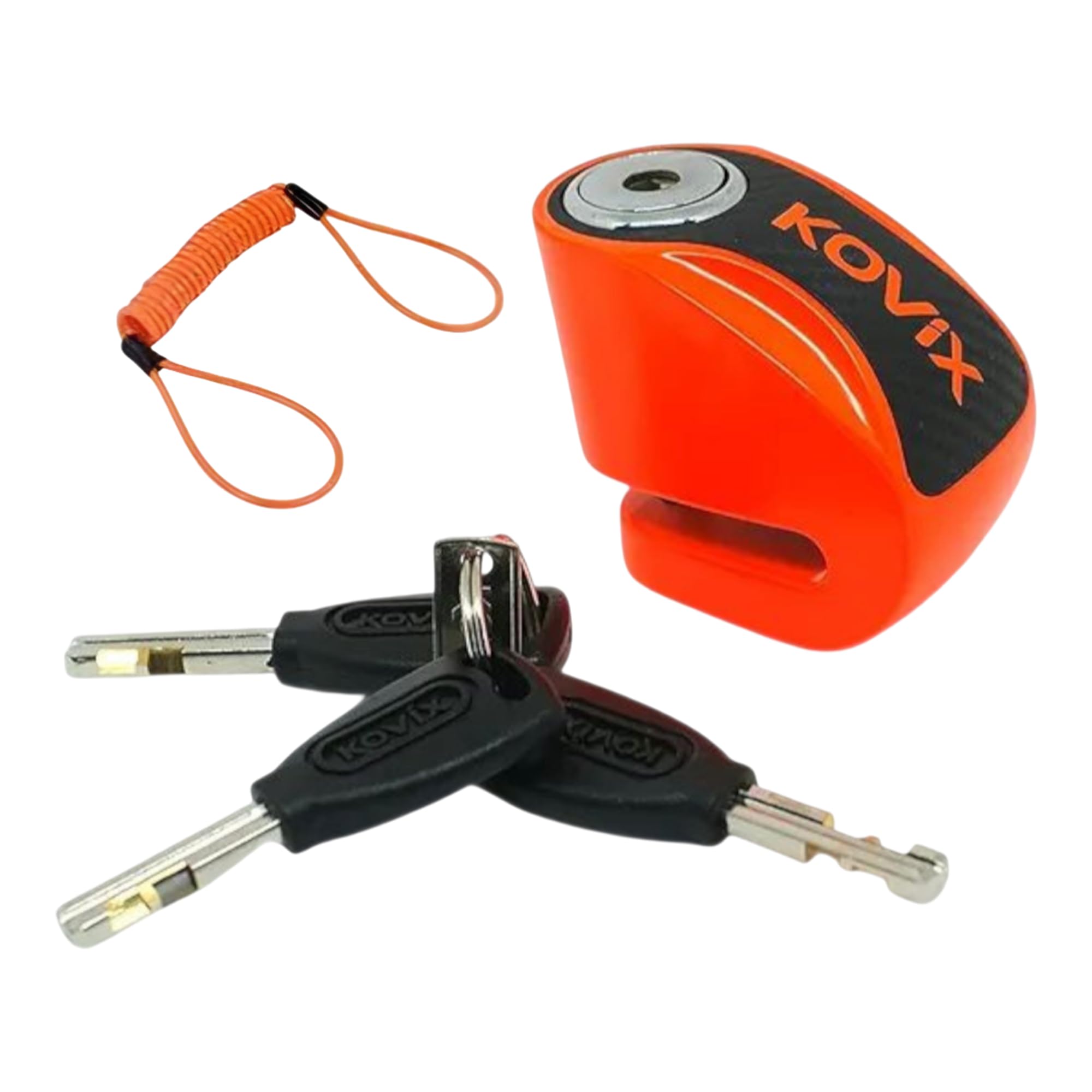 Disc Brake Lock, 6mm Locking Pin, Manganese Steel Body, Easy Push-Down Lock, Corrosion Resistant, Combination Protected