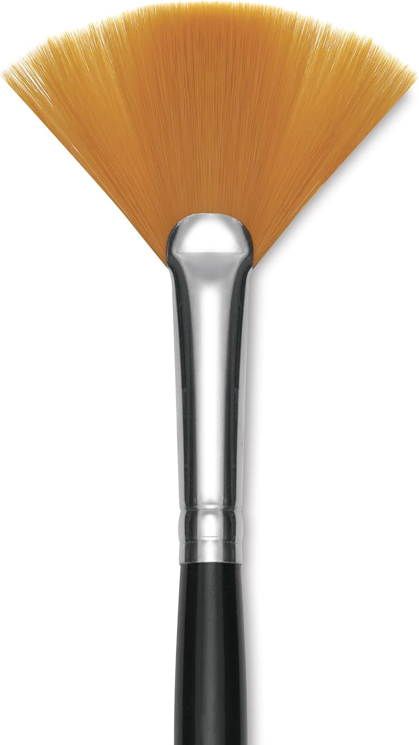 Utrecht Synthetic Sablette Brush - Long Handle, Fan, Size 6
