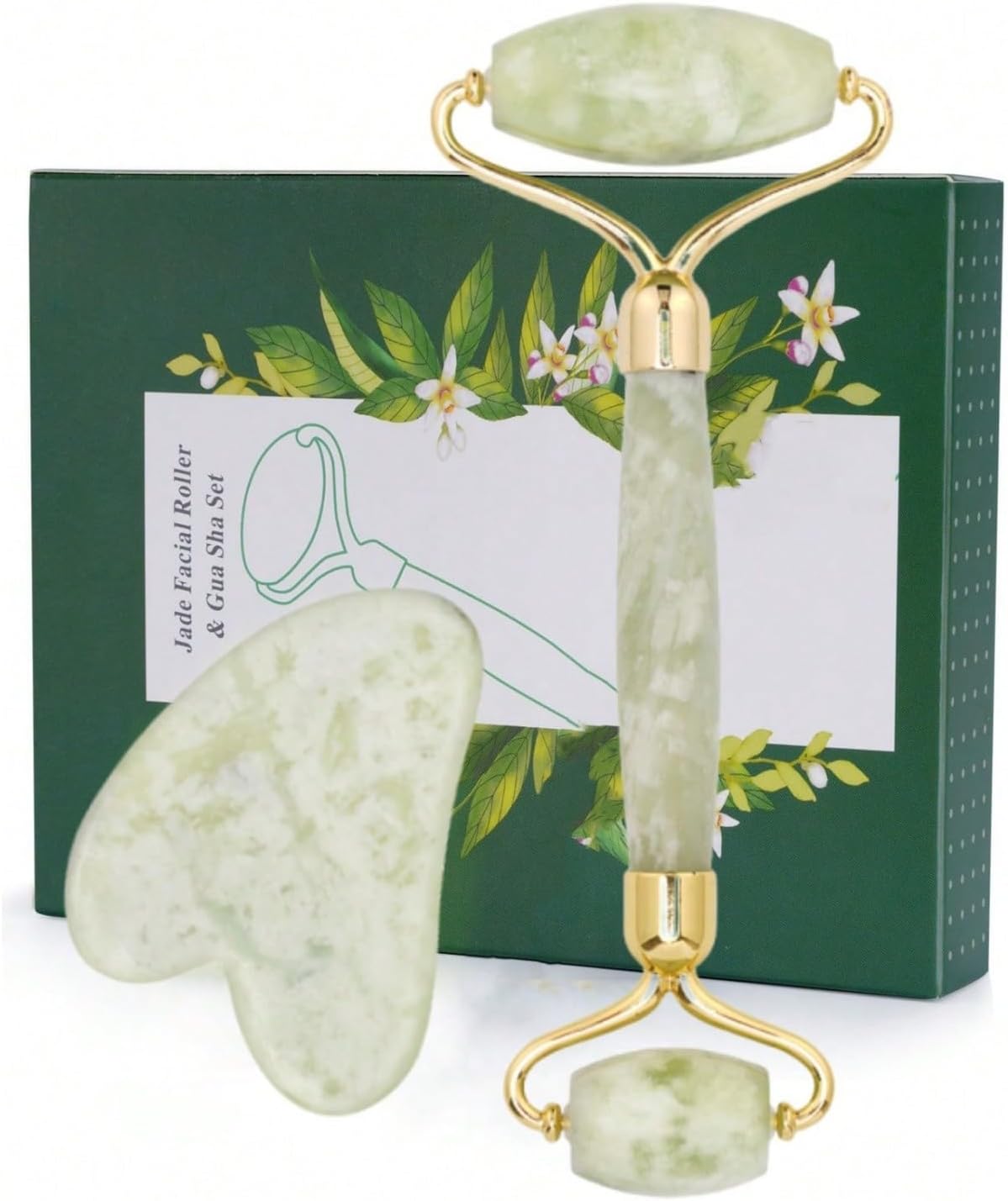 Jade Roller Gua Sha Set