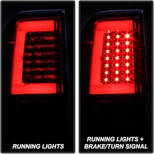 Miniatura 7 de ACANII - Para 2004-2015 Nissan Titan 5.6L Truck [NUEVO estilo de tubo de luz LED] Juego de lámparas de freno con luz trasera izquierda+derecha