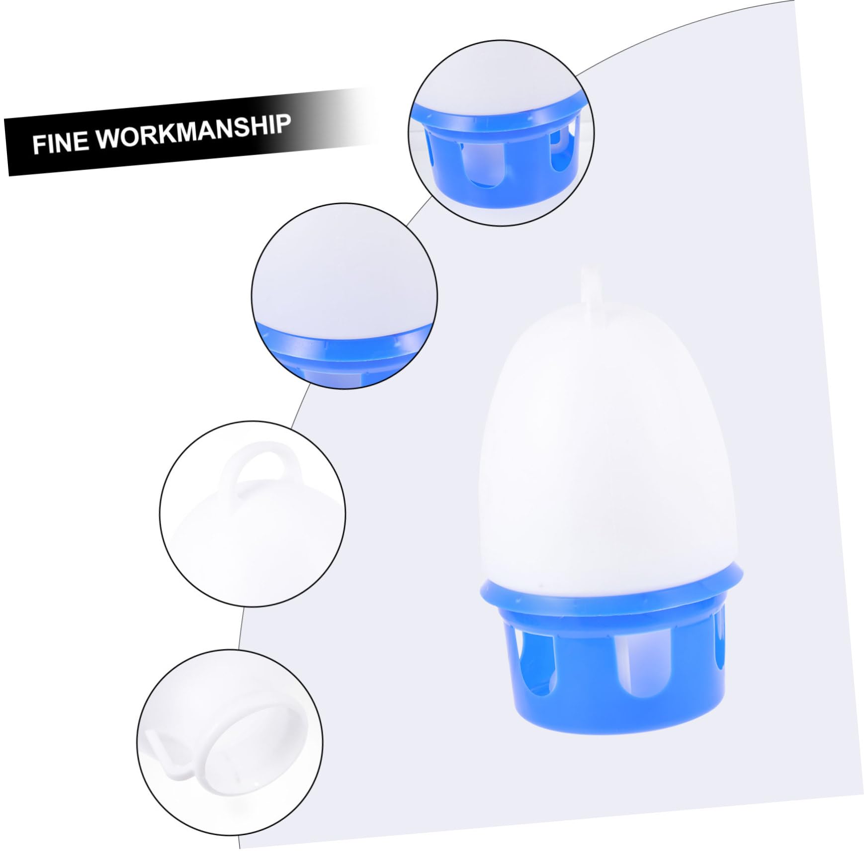 Abreuvoir pour Pigeons en PVC Bleu, Bouteille D’Eau Portable 1 Pièce