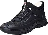 Botas de neve de inverno, botas curtas de inverno masculinas, sapatos de inverno sapatos de tornozelo para trekking