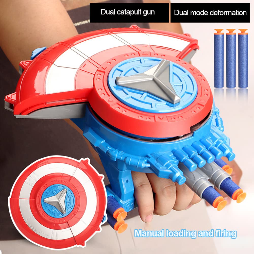 Lanceur de Bouclier Captain, Défensif et Accessoire de Cosplay Cadeau pour Les Enfants
