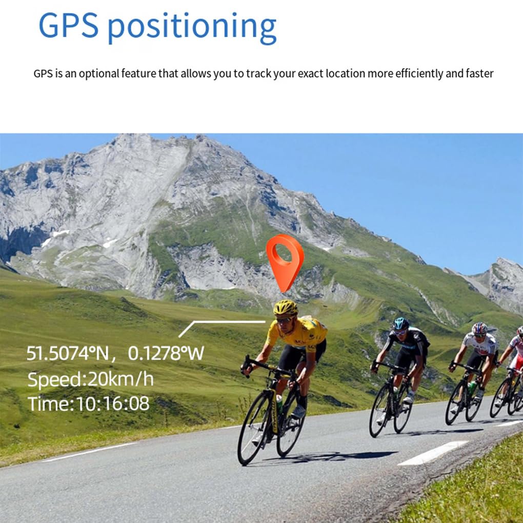Motociclo Bici 4K HD Telecamera portatile Wi-Fi Video Registrazione Telecamera Staffa di montaggio Opzione durevole per appassionati di ciclismo e viaggiatori
