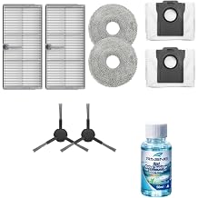 Dreame L40 Ultra AE ile Uyumlu 2 Yan F r a 2 Filtre 2 Mop 1 deterjan 2 Toz torbas