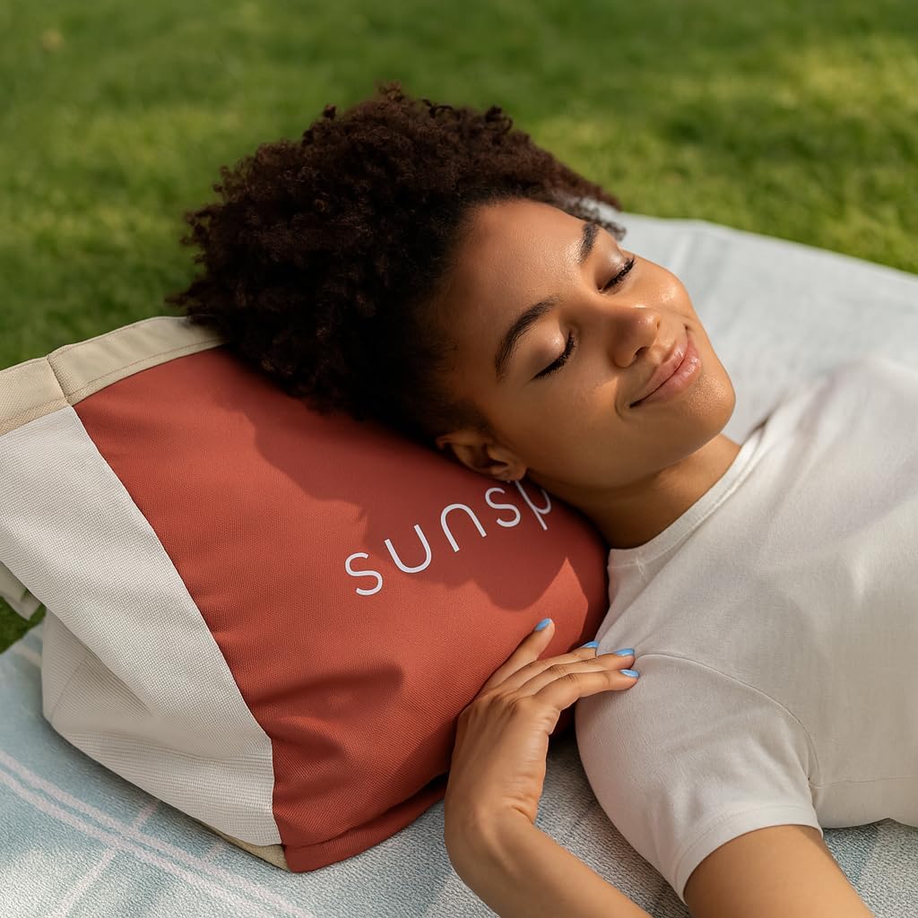 SunSpot Carry-All Beach Bag Tote WITH Pull-out Blanket - Extra Large with zipper compartments and waterproof layers