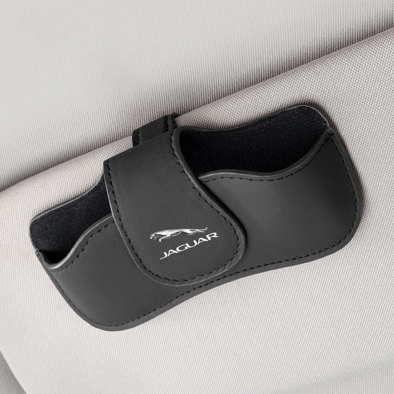 Car Glasses Frames for Jaguar S Type X Type XJR XF XJ XK, Glasses Holders Sun Visor Glasses Clamp Sunglasses Holder Glasses Clip Visor Accessories,C