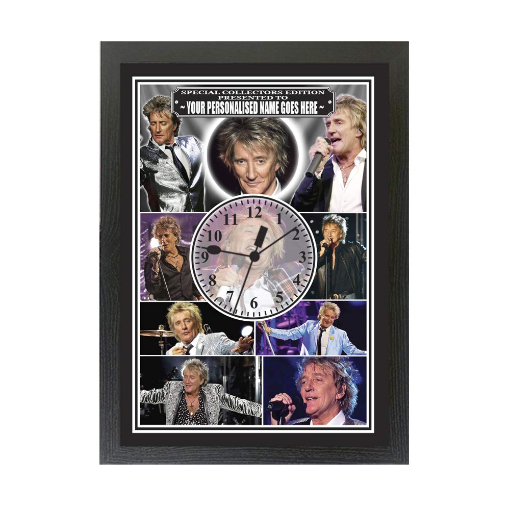 Rod Stewart Personalised Icon Gift Clock