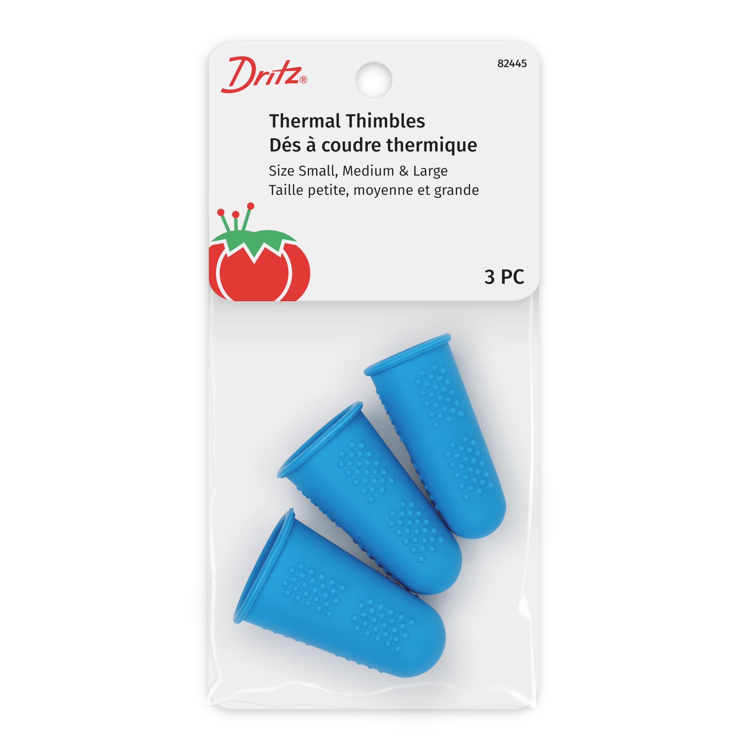Dritz Clothing Care 82445 Thermal Thimbles, Small, Medium & Large (3-Count)
