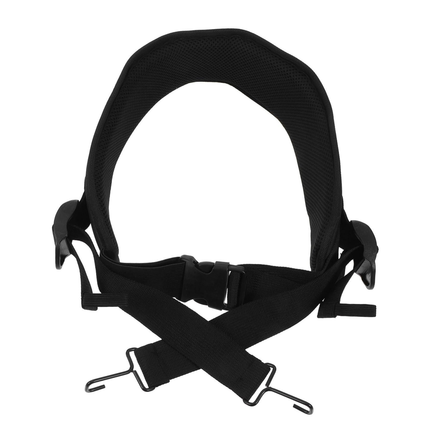 Correa Ajustable Para De Mano Djembé Color Negro Gancho Metálico, Eslinga Resistente y Transpirable Para Caja, Cinturón Para Caja De Percusión Para Adultos