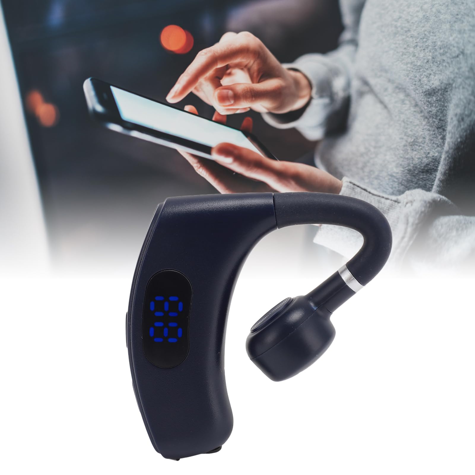 Casque sans Fil Bluetooth 5.4 Pliable HIFI Stéréo Micro Intégré Autonomie de 40H Blanc - TV Son Photo