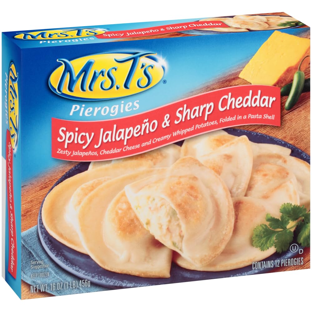 Mrs.Ts Potato, Jalapeno and Chedder Pierogi, 16.9 Ounce -- 12 per case.