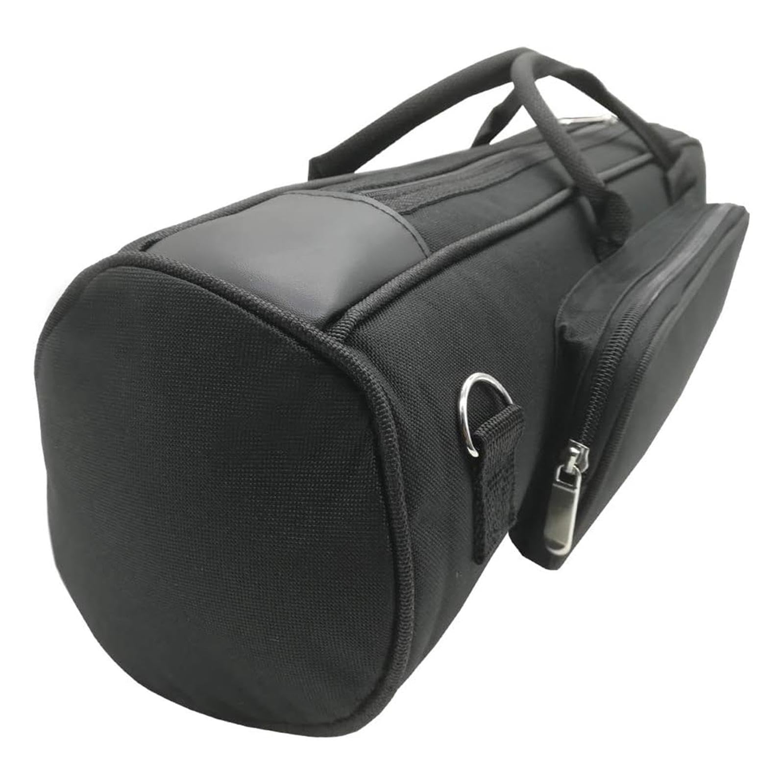 Borsa per tromba con tracolla regolabile e cerniere di stoccaggio, custodia in tessuto Oxford dotata di un'imbottitura da 10 mm, contenere facilmente spartiti, olio per valvole, matite