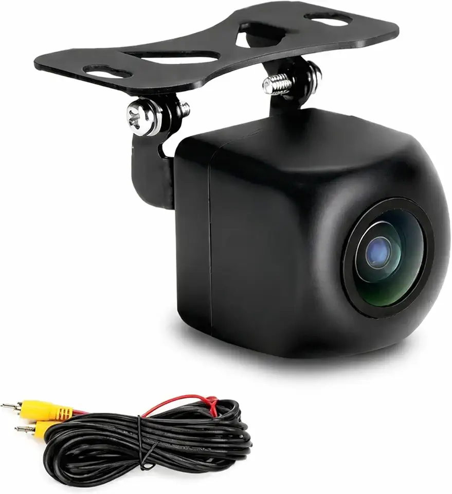 Knup Câmera de Ré Veicular HD 720p, Alta Definição, com Cabo de Vídeo, Compacta para Carros