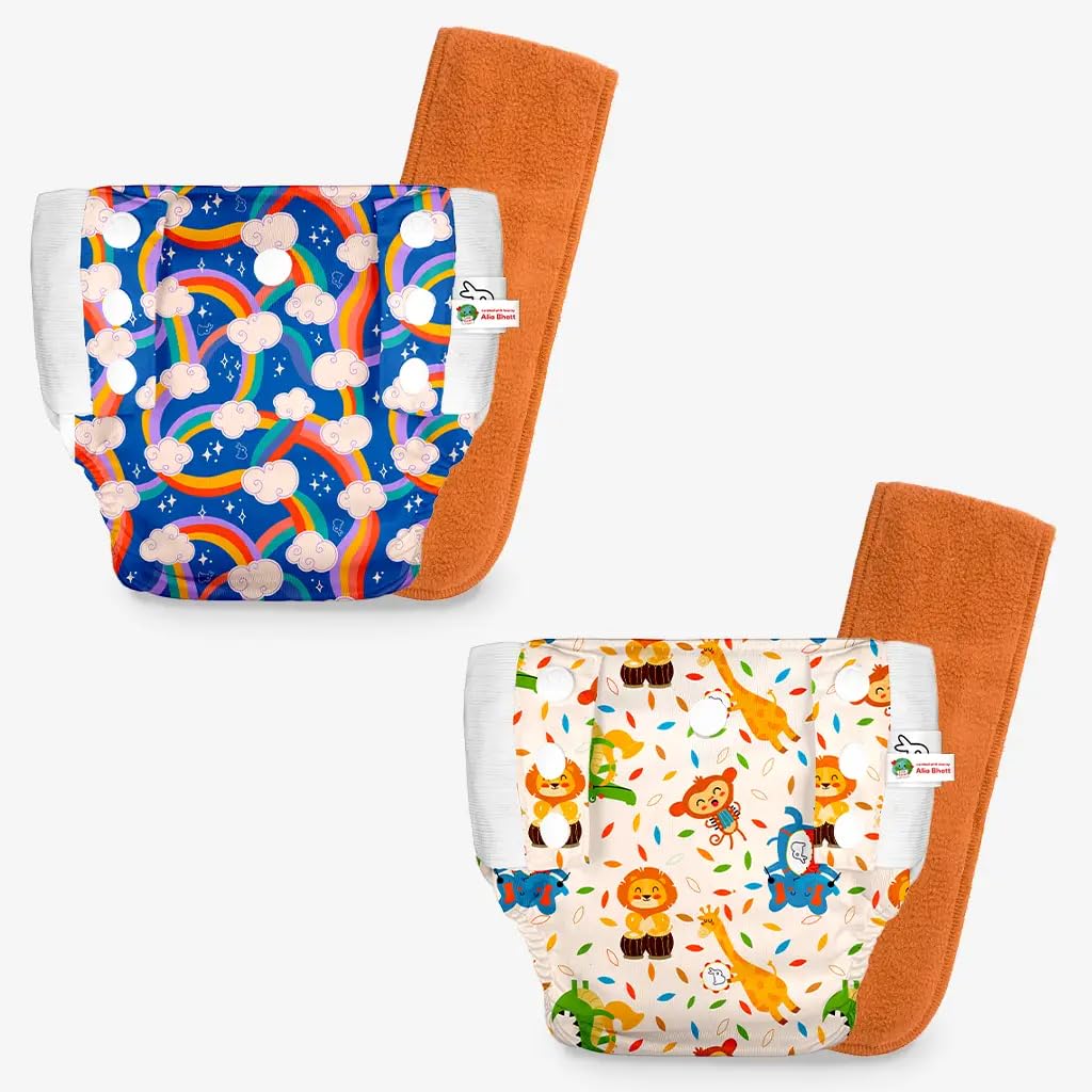 SuperBottoms UNO Cloth Diaper Pants (9kg-17kg) | Pull-up diaper pants | Super Absorbent | Washable & Reusable 300+ times | Comes with a Dry Feel Magic Pad | CPSIA Certified | Pack of 2-image-24
