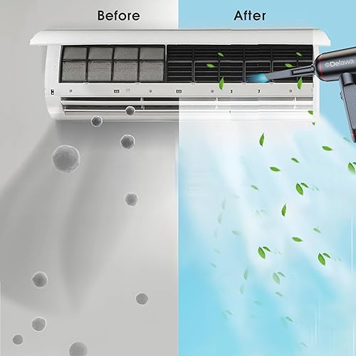 Miniatura 6 de Plumero de aire comprimido 3 en 1 para PC, alta potencia 100000RPM, mini aspiradora portátil inalámbrica para automóvil con 3 engranajes, hasta 37