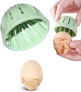 エッグブラシウォッシャー シリコン - 新鮮な卵用エッグクリーナー 再利用可能な卵洗浄ツール 卵洗浄機 (グリーン)