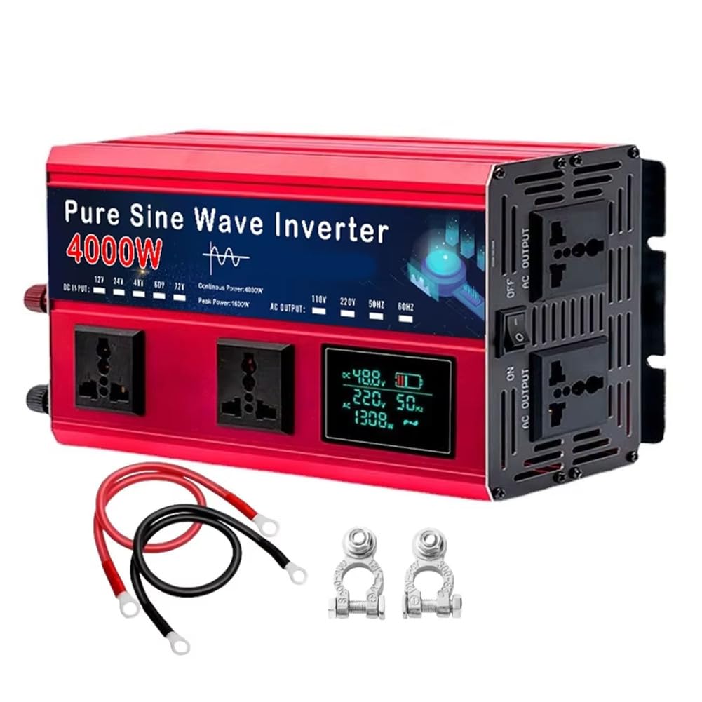Onduleur solaire hors réseau 4000W convertisseur 12V 220V pur sinus pour site isolé