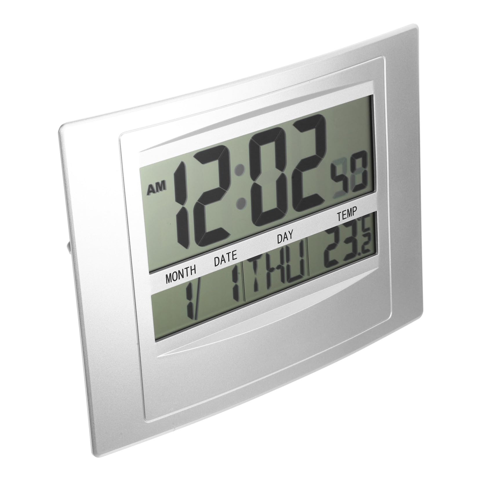 HOLIDYOYO Indoor Digital Thermometer with Calendar Clock Portable for Home Office Hotel LCD Display with Kickstand Accurate Humidity Measurement