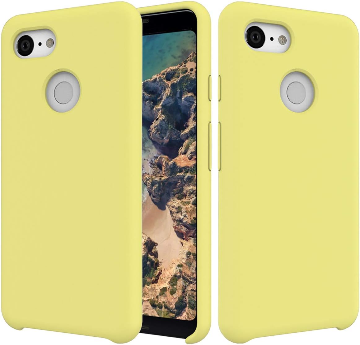 Case Google Pixel 3 Liquid Silicone Gel Rubber Ultra Hybrid Premium Hybrid Protective Cover for Google Pixel 3