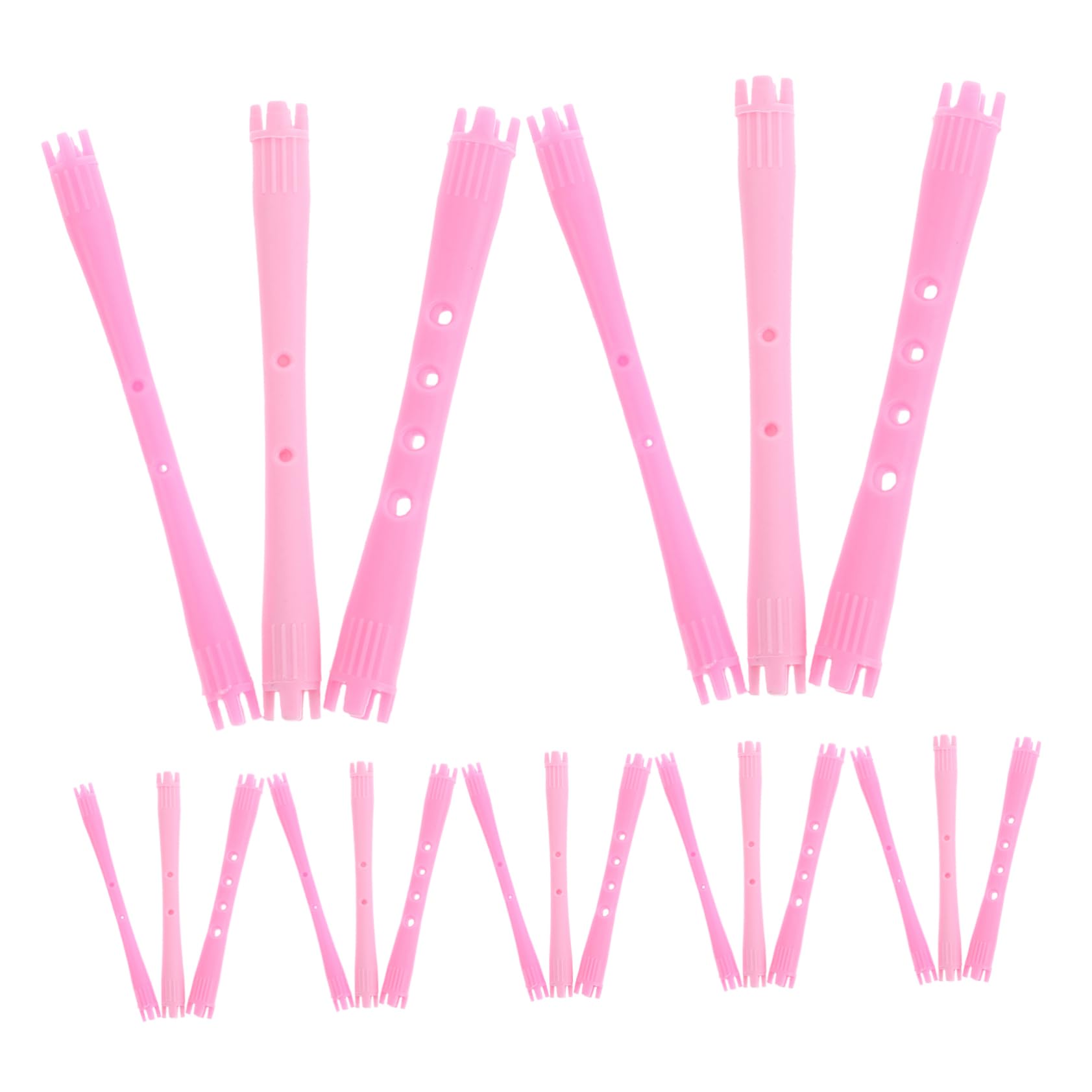 FOMIYES Hair Perm Sticks 90pcs Perm Rods Set Small Curling Rods Heatless Plastic Rollers Hairdressing Tools