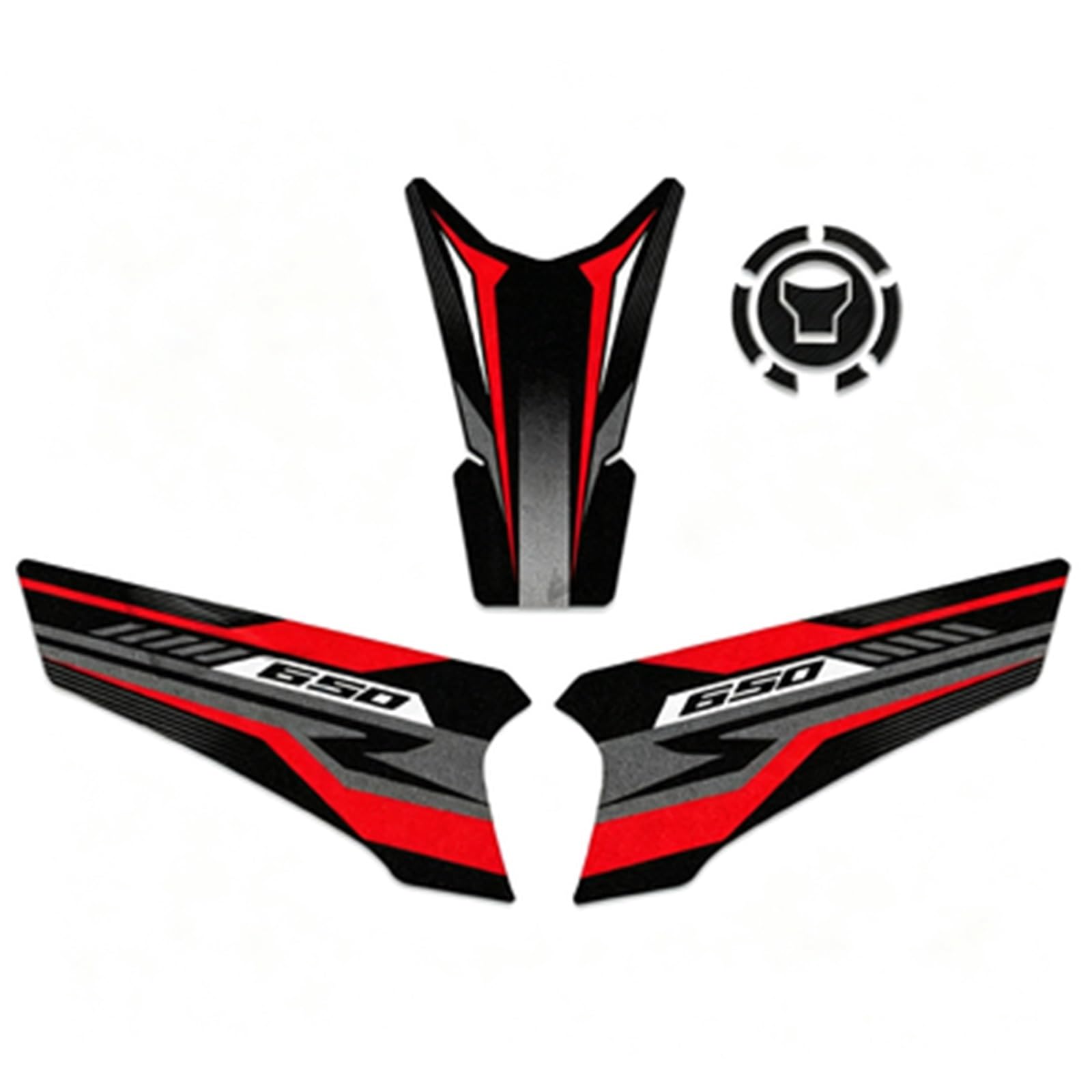 Motorcycle Tank Pad Sticker Anti Slip Gas Knee Grip Protection Decals for CBR650R CB650R CBR 650R 2019-2024 Streetfighter(Color8)