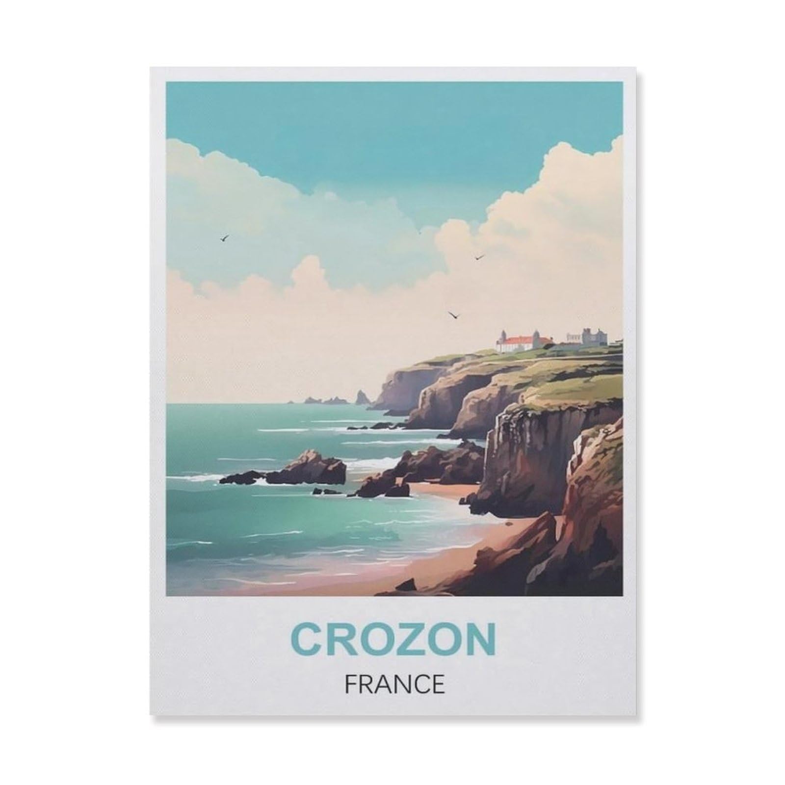 Metal Tin Sign，Crozon France(20x30cm）