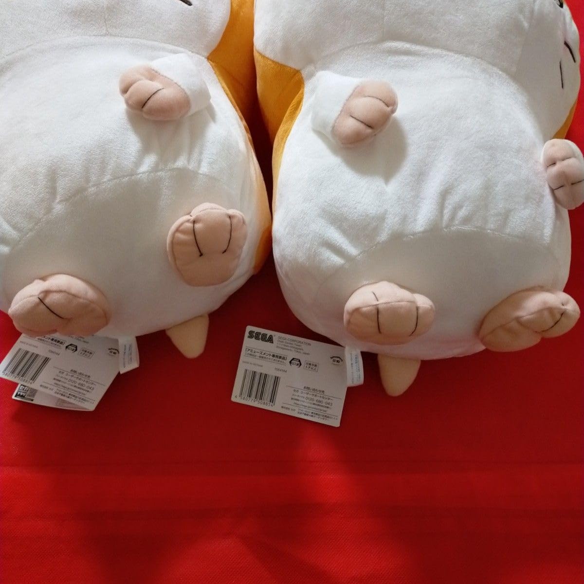 Amazon.co.jp: とっとこハム太郎 BIGぬいぐるみ き2個セット サイズ約 