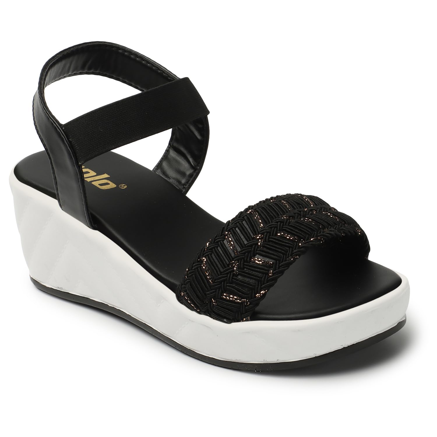 Colo Women Wedge Heel Sandals KJ-1-Black Size 8 UK (B0CDVGJCPN) Amazon Price History, Amazon Price Tracker