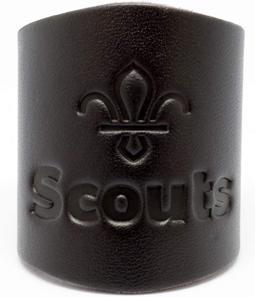 Scout Shops Ltd Plain Embossed Leather Woggle - Official Uniform