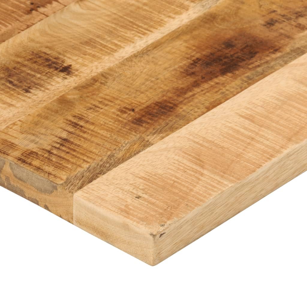 vidaXL Piano per Tavolo 80x70x1,5cm Rettangolare Legno di Mango Grezzo, Piano per Tavolo Rettangolare, Piano Tavolo in Legno, Piano per Tavolo da Pranzo