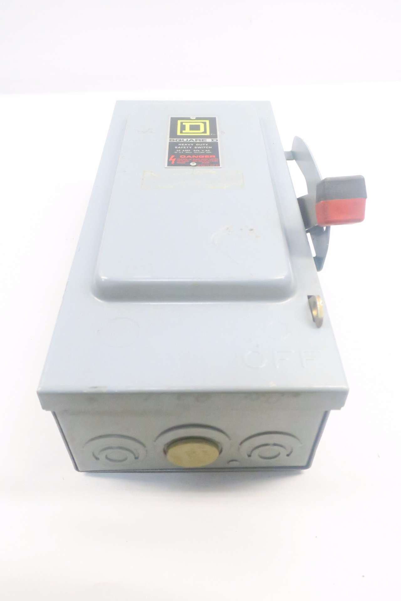 SQUARE D HU361 30A AMP 600V-AC 3P NON-FUSIBLE DISCONNECT SWITCH
