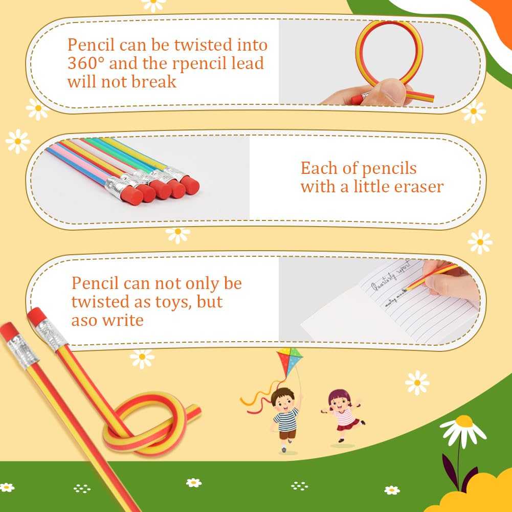 27Pcs Kids Party Bag Filler Set, Bendy Pencils, Colored Pencils - View #11