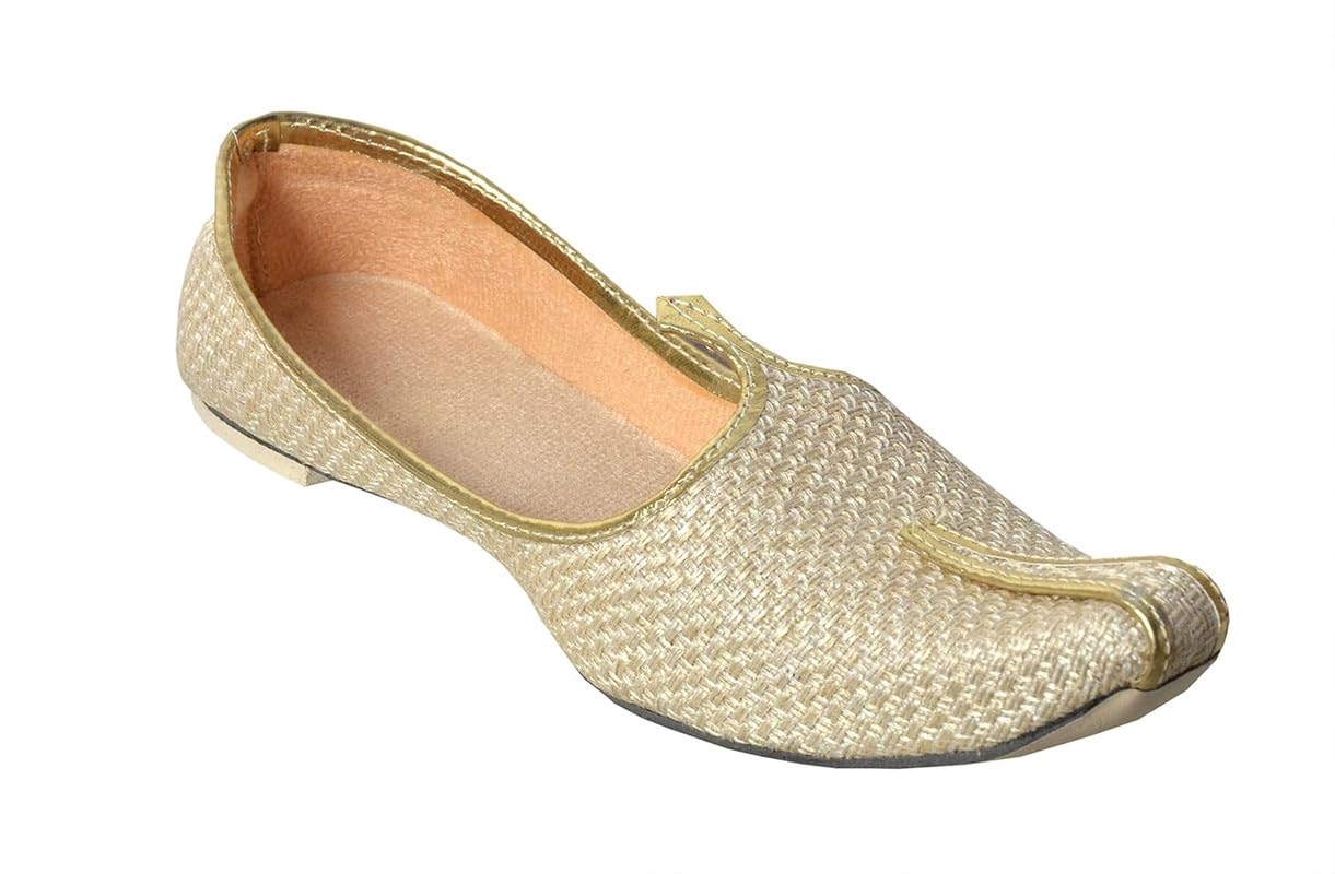 RYAG Men Cream Rajasthani Handmade Lightweight Ethnic Casual Wedding & Sherwani Juttis Jutti Mojari (Jutti) (8) (B07WTW573Y) Amazon Price History, Amazon Price Tracker