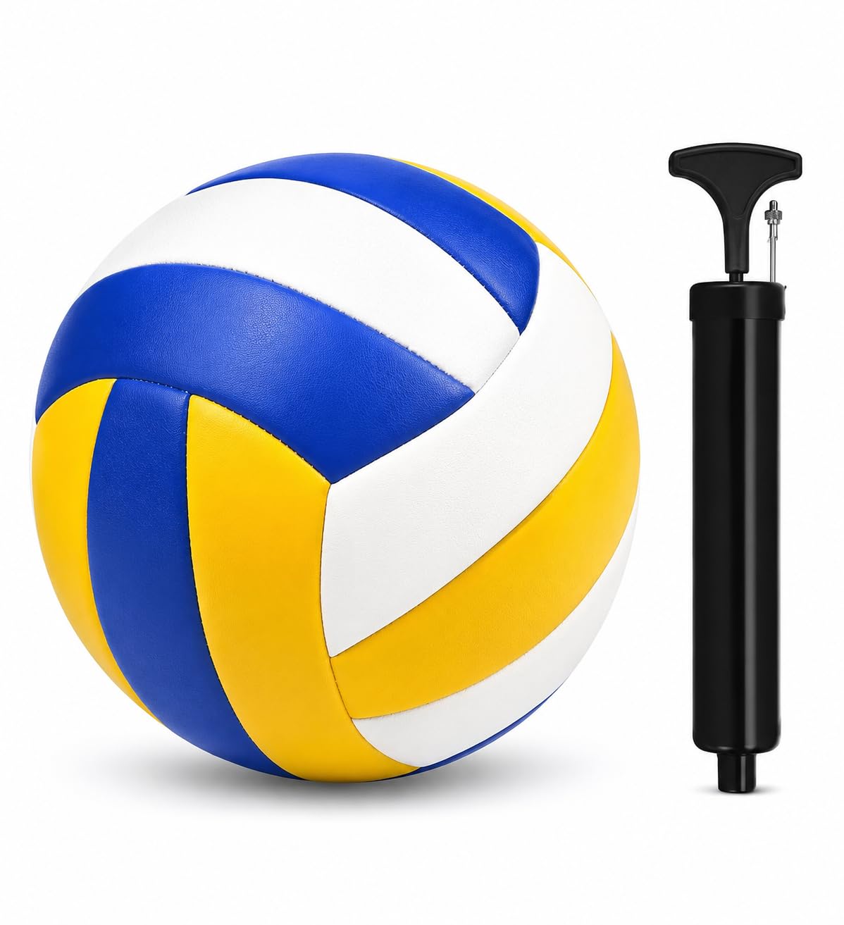 Polyurethane Volleyball Official Size 5 Waterproof Soft Sand Volley Balls for Beginners Adults Men Women Indoor Outdoor Pool Beach Gym Game Training Competition Play Gift (1 Pack),Multicolor-image-40
