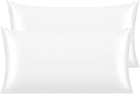 Vista 136 de NTBAY - Fundas de almohada de satén para cabello y piel, fundas de almohada sedosas de lujo con cierre de sobre.