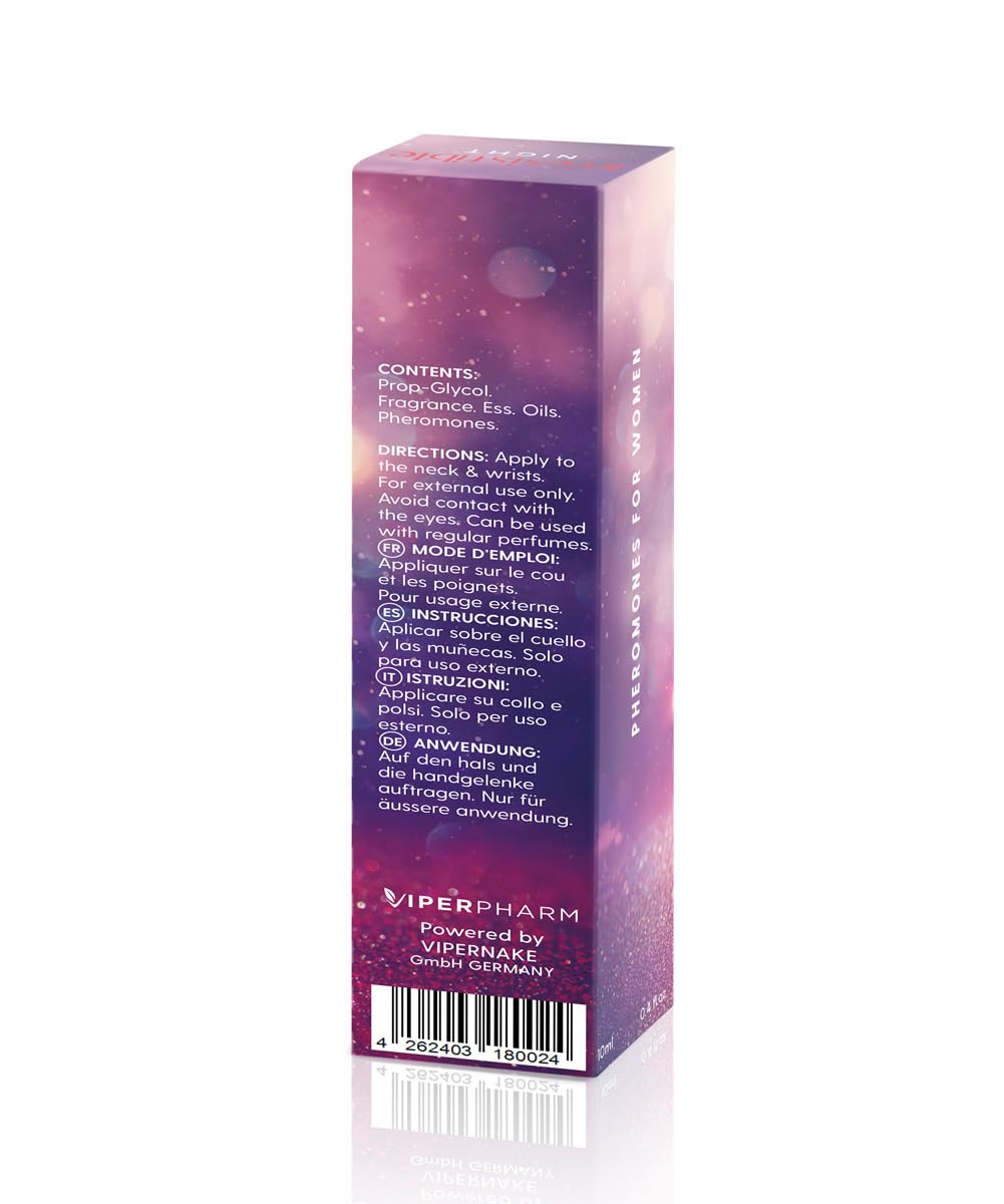 Irresistible Night Parfum Pheromone Roll-On pour Femmes-10ml Viperpharm
