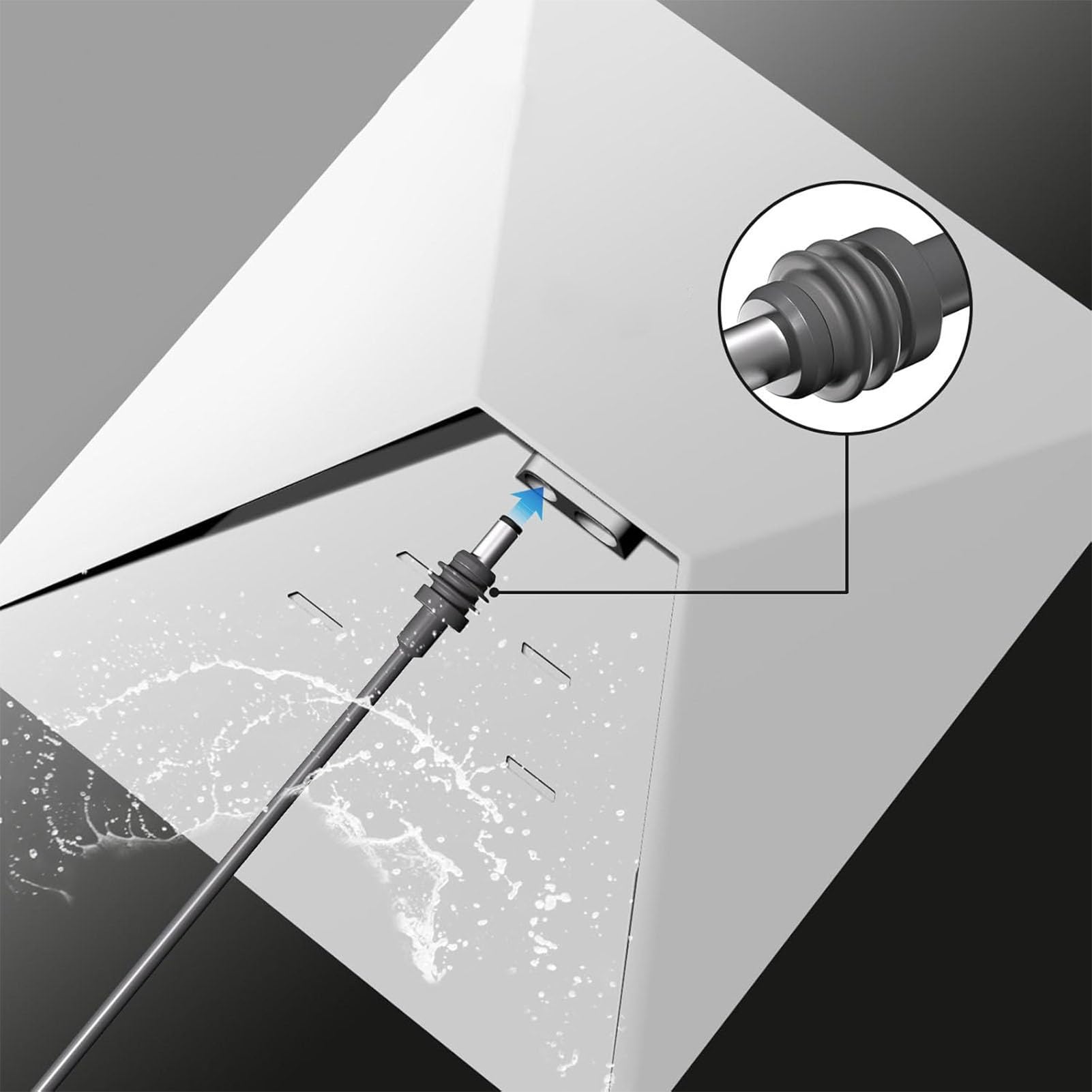 Satelliten-Gleichstromkabel, hochwertiger 20-AWG-Draht, langlebiges Netzteil-Verlängerungskabel, IP68, wasserfest, für den Innen- und Außenbereich, PVC, reines Kupfer (15,3 m/50,2ft)