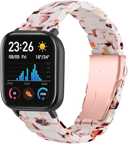 FitTurn Pulsera de resina compatible con Hero Band III, FITVII, Donerton, Misfit Vapor, Popglory, KALINCO, CanMixs P22, AGPTEK LW31 Correa de