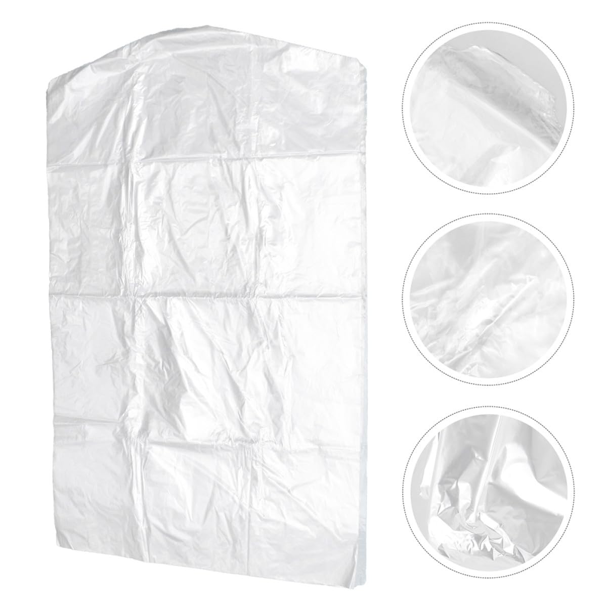 Operitacx 100 Stück Kleidersäcke aus Transparentem Pp für Kleidung zum Aufhängen Leicht und Portabel 60x100cm Schutz vor Staub und Schmutz im Haushalt oder Geschäft