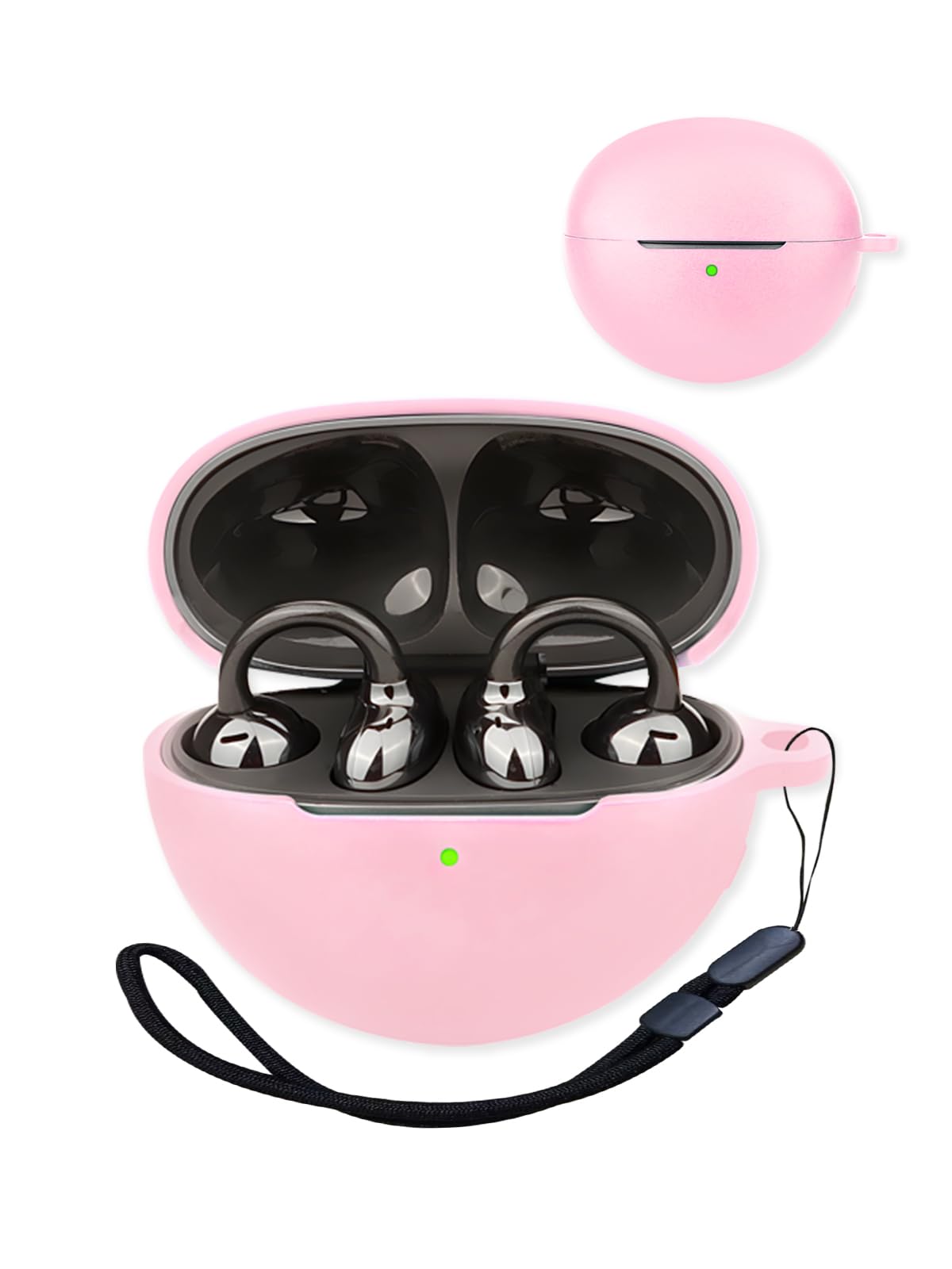 HUAWEI FreeClip イヤホン　ケース付き　ローズピンク Amazon.com: Compatible with Huawei FreeClip True Noise Cancelling