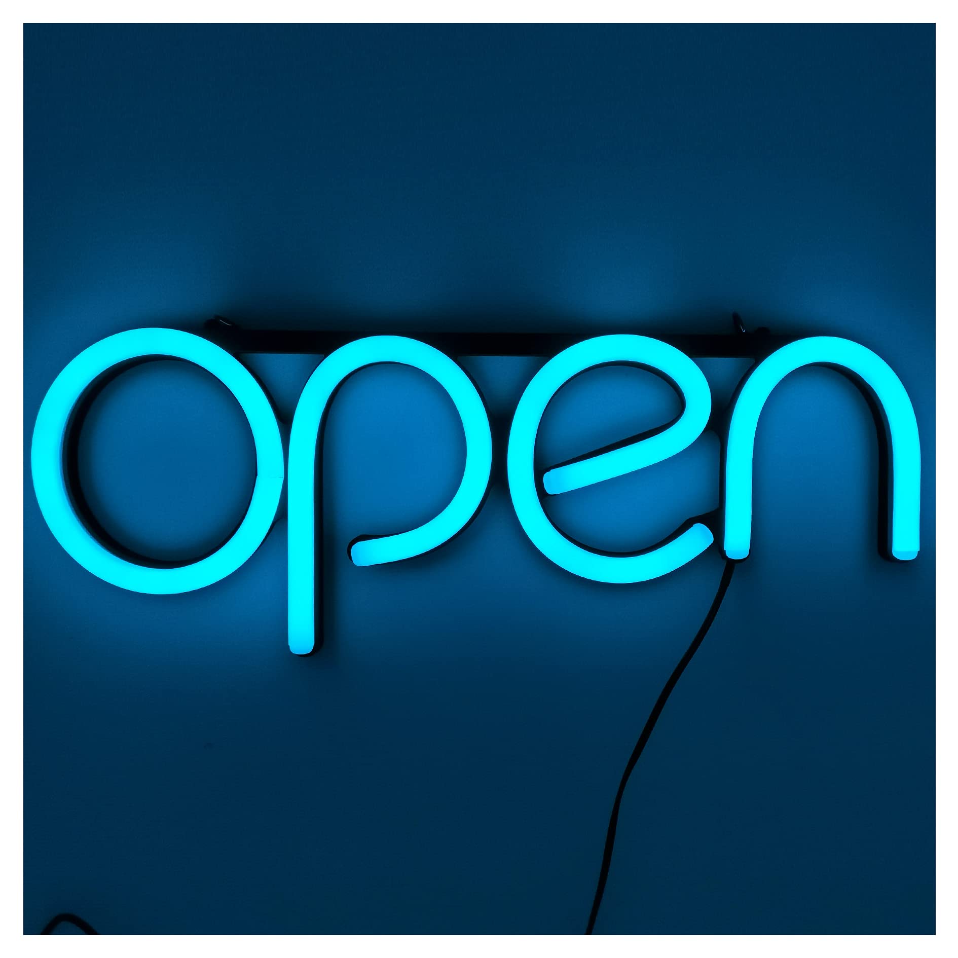 Open Signs for Business,LED Neon Open Sign,16x6 inch Lighted Sign for Restaurants Offices Retail Shops Window Storefronts,12V/1A Power Supply,with ON/