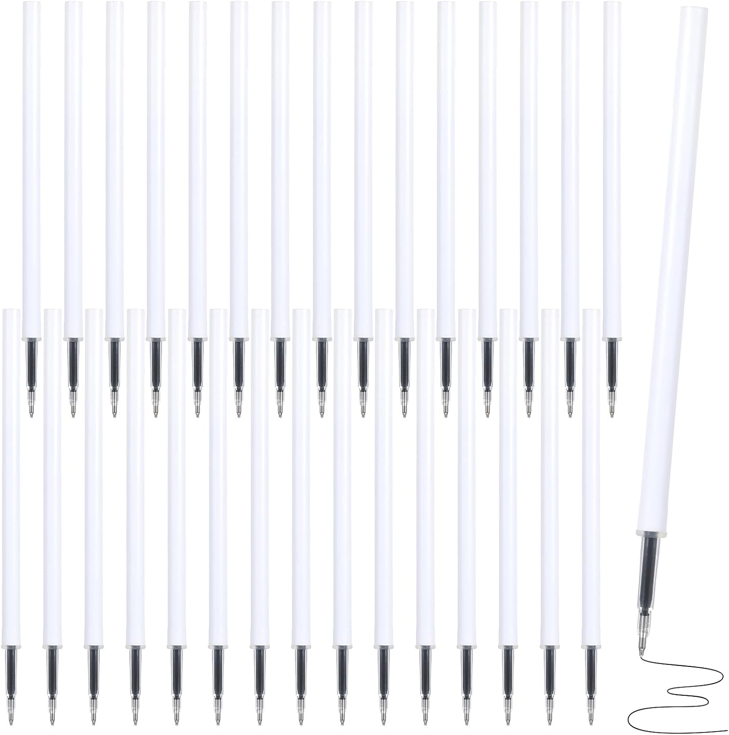 30 Pcs Gel Pen Refills 0.5 mm Fine Point Tip Gel Ink Pen Refills