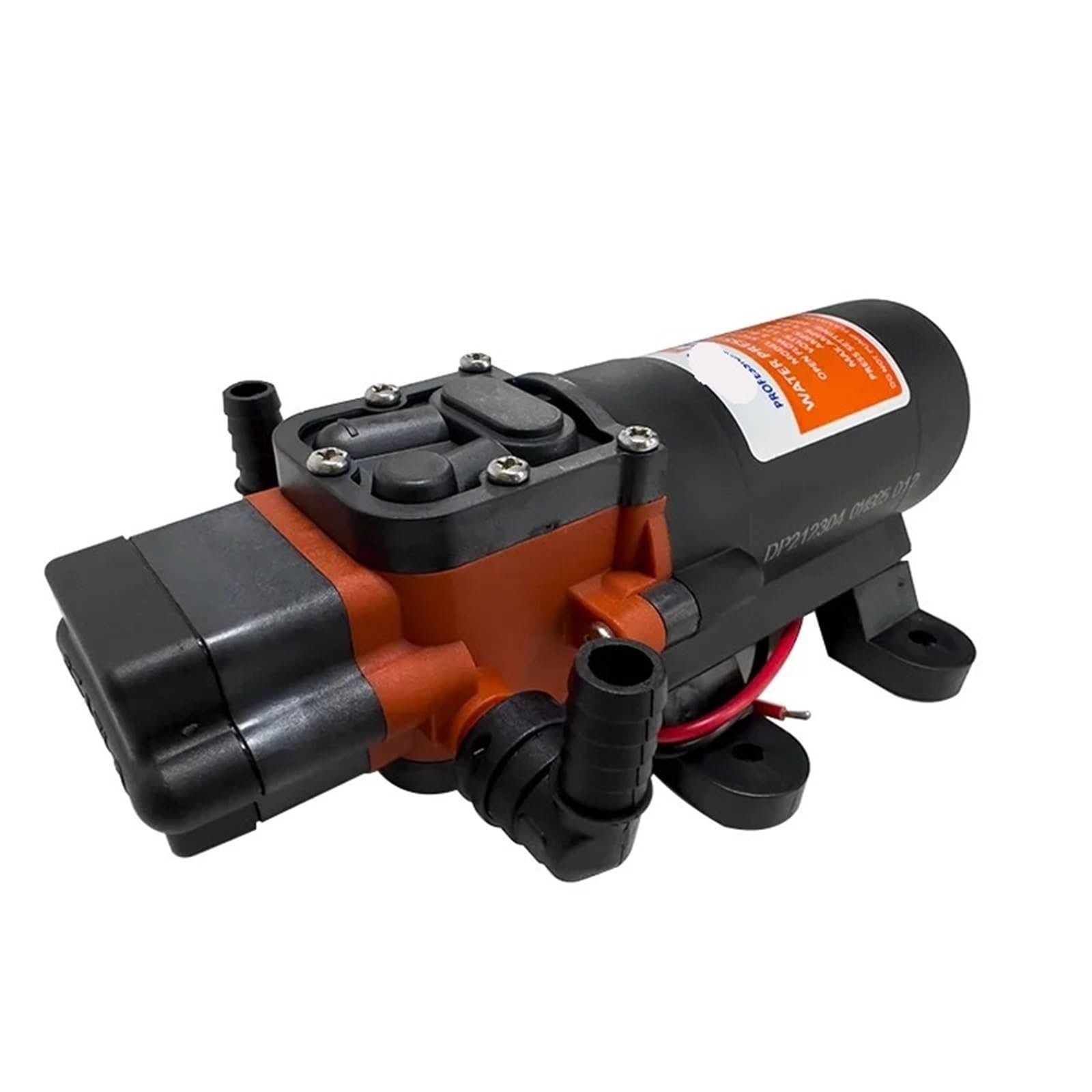 CUDTAPI Miniature DC 12V 24V Marine Electric Booster Pump Diaphragm Self-priming Solar Shower Car Wash Toilet Pumping RV(Onecolor)